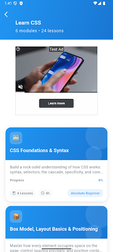 Learn CSS ekran görüntüsü