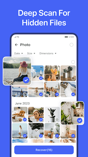 FileRecovery - Restore photos ekran görüntüsü