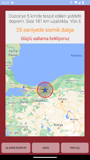 Deprem Ağı ekran görüntüsü
