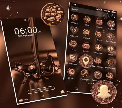 Chocolate Launcher Theme ekran görüntüsü