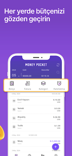 MoneyPocket Gider ve Bütçe ekran görüntüsü