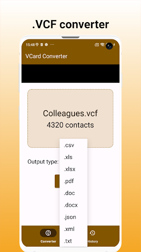 Vcard Converter - Convert VCF ekran görüntüsü