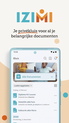 Izimi - Notariële kluis ekran görüntüsü
