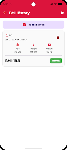 bmi checker ekran görüntüsü