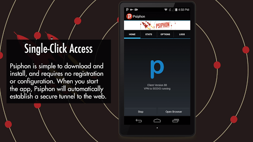 Psiphon ekran görüntüsü