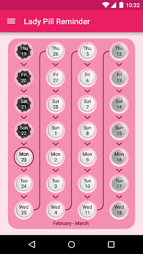 Lady Pill Reminder ekran görüntüsü