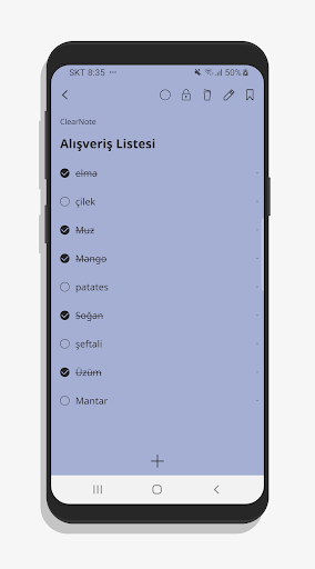 ClearNote Not Defteri ekran görüntüsü