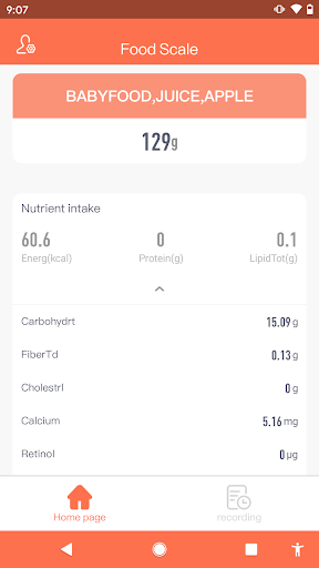 Food Scale ekran görüntüsü