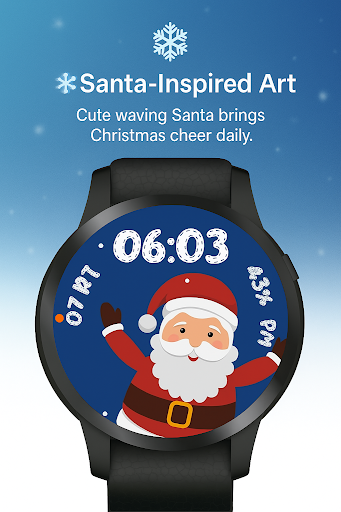Merry Santa WatchFace ekran görüntüsü