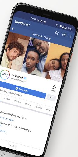 SlimSocial for Facebook ekran görüntüsü