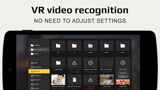 Gizmo VR Video Player: 360 Vir ekran görüntüsü