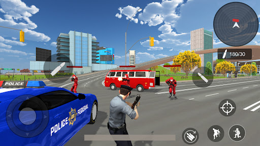Police Thief Chase Car Games ekran görüntüsü