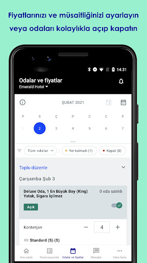 Expedia Group Partner Central ekran görüntüsü