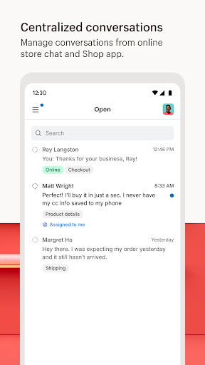 Shopify Inbox ekran görüntüsü