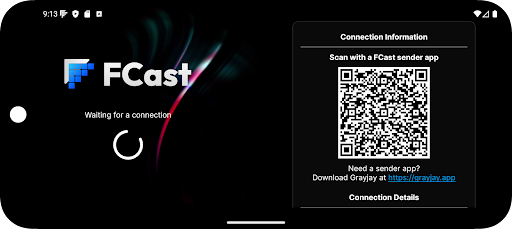 FCast Receiver ekran görüntüsü