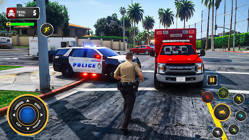 US Police Thief Chase Game 3d ekran görüntüsü