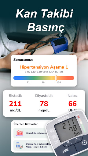 Sağlık Takibi: BP Monitörü ekran görüntüsü