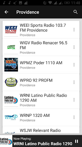 Rhode Island Radio Stations ekran görüntüsü