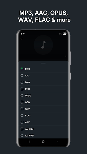 Audio Converter (MP3 AAC OPUS) ekran görüntüsü