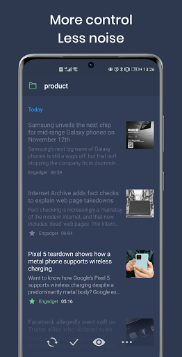 FocusReader RSS Reader ekran görüntüsü