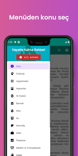 Hayatta Kalma Rehberi ekran görüntüsü