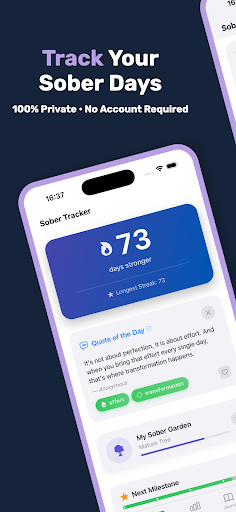 Sober Tracker: Quit Alcohol ekran görüntüsü