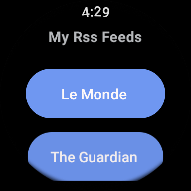 Peek News - Wear OS RSS Reader ekran görüntüsü