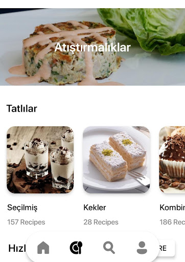 Sizin için kolay tarifler ekran görüntüsü