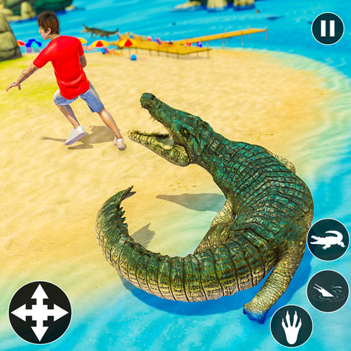 Kızgın Timsah Saldırısı Sim 3D