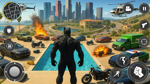 Wild Panther Hero City Fight ekran görüntüsü