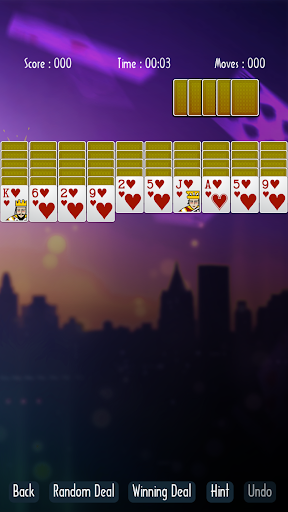 Solitaire Süper Mavi ekran görüntüsü
