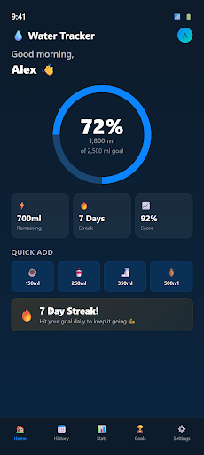 Water Tracker - Daily Reminder ekran görüntüsü