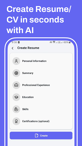 AI Resume Maker - CV Builder ekran görüntüsü