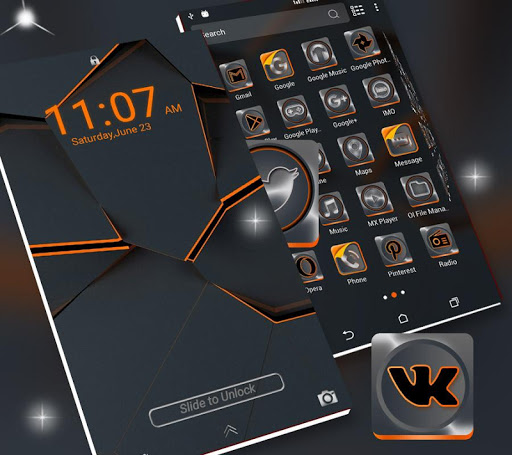 Simple Black Launcher Theme ekran görüntüsü