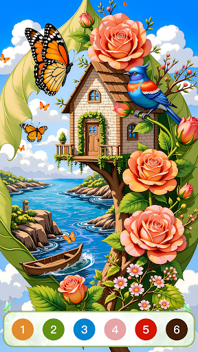 Nature Calm Paint by Numbers ekran görüntüsü