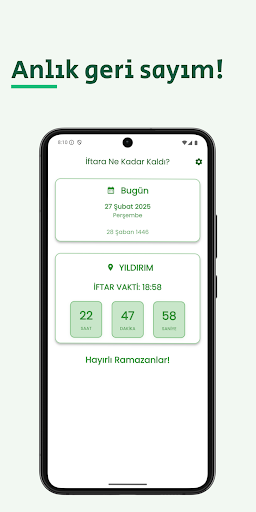 İftara Ne Kadar Kaldı? ekran görüntüsü