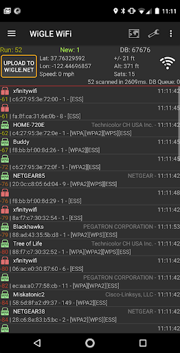WiGLE WiFi Wardriving ekran görüntüsü