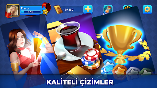 Okey Mobile - Online Lig Çanak ekran görüntüsü