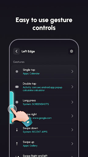 Edge Gesture Controls ekran görüntüsü
