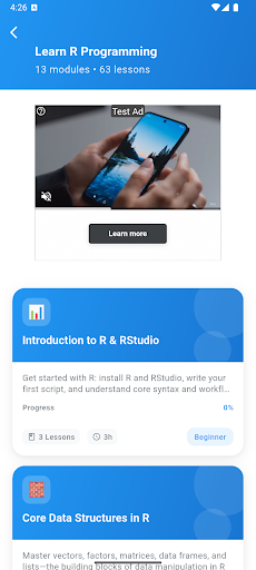 Learn R Programming ekran görüntüsü