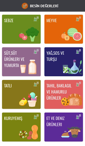 Besin Değerleri ekran görüntüsü