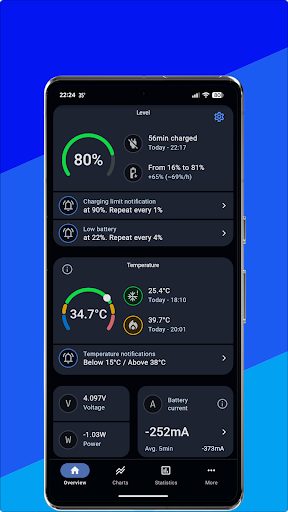 Bamowi - Battery Info & Widget ekran görüntüsü