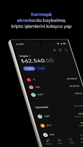 Midas Kripto: Bitcoin Al Sat ekran görüntüsü