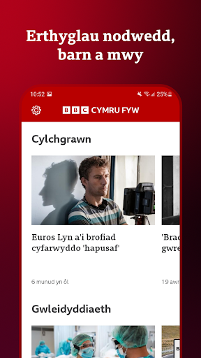 BBC Cymru Fyw ekran görüntüsü