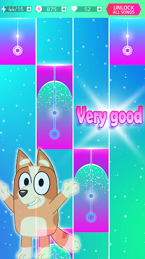 Piano Bluey's Tiles Game ekran görüntüsü