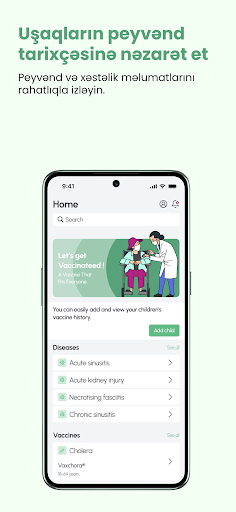 Vaccine App ekran görüntüsü