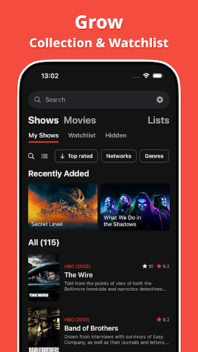 Showly: Track Shows & Movies ekran görüntüsü