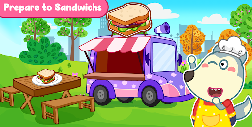 Wolfoo Cooking Game - Sandwich ekran görüntüsü