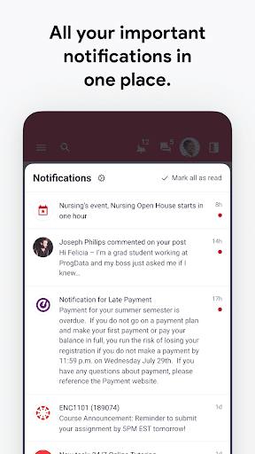MyWSSU mobile ekran görüntüsü