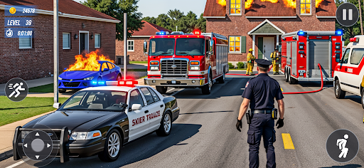 Fire Engine Rescue Sim Games ekran görüntüsü